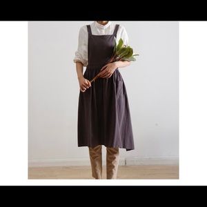 Vintage Grey Pinafore Dress